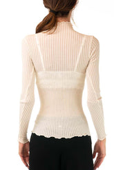 MAGLIA DONNA  CHAMPAGNE